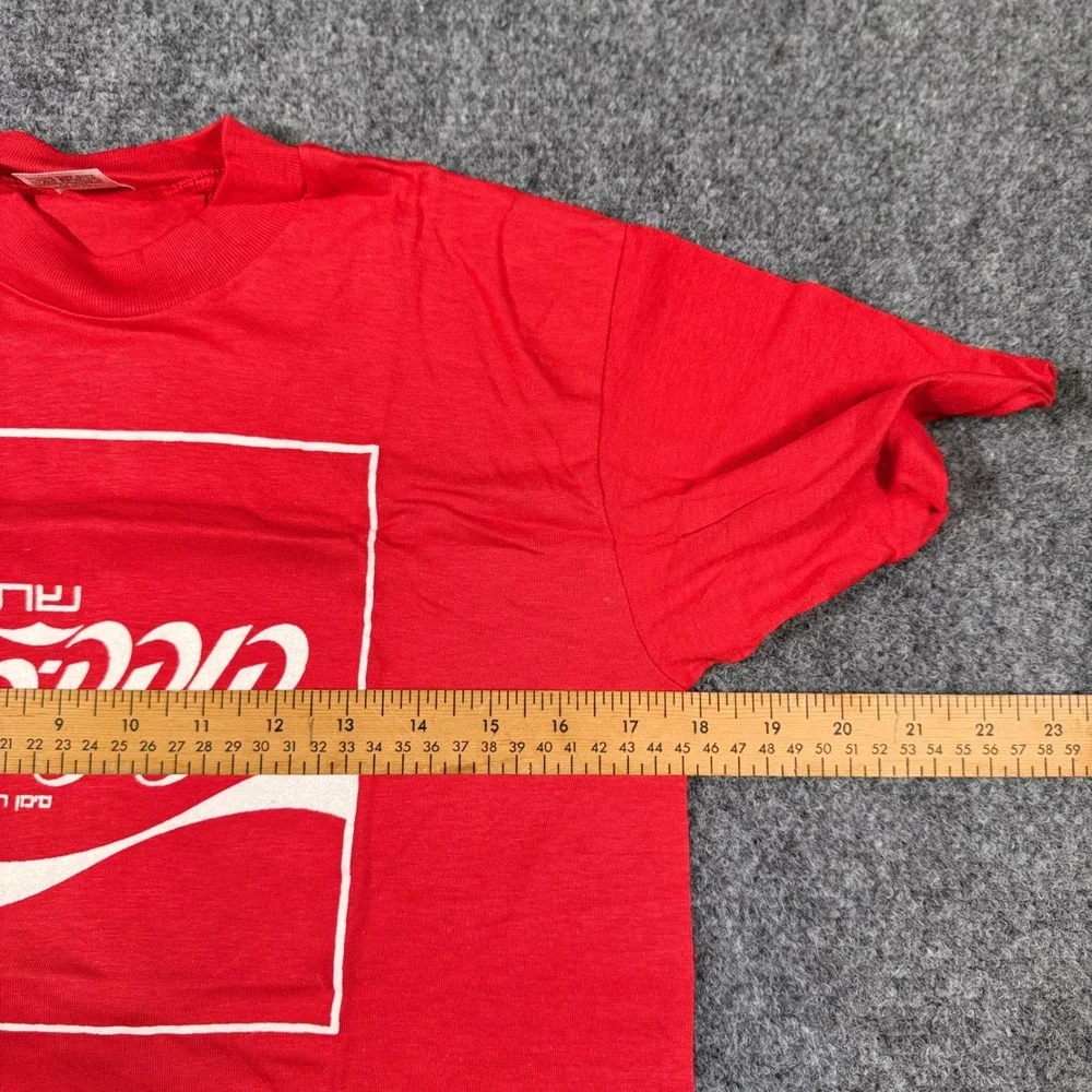 1970s Hebrew Coca-Cola Double-Sided Shirt Sport-T Stedman Single Stitch New